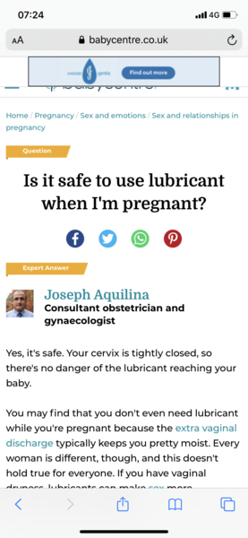 To freak out about lubricant
