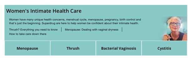Superdrug person who menstruate