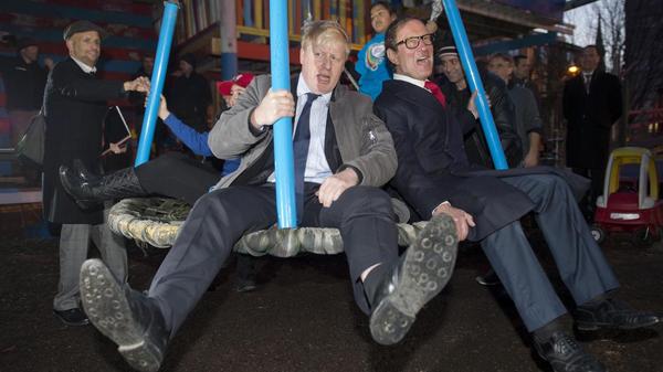 This photo of Johnson and Sunak about to play table football