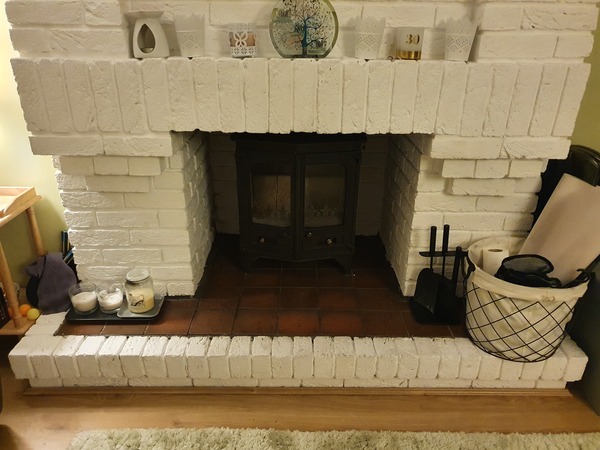Tiling Fireplace Hearth
