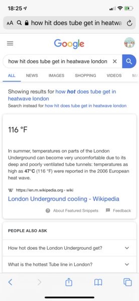 To wonder what’s going to happen on the tube with face covering and hot weather