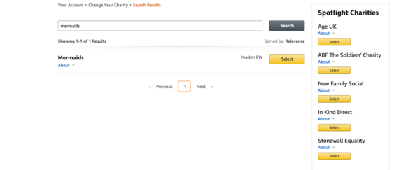 Amazon have teamed up with Mermaids