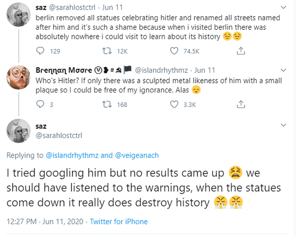 To think erasing monuments and blackface doesn't help solve the race issue at all?