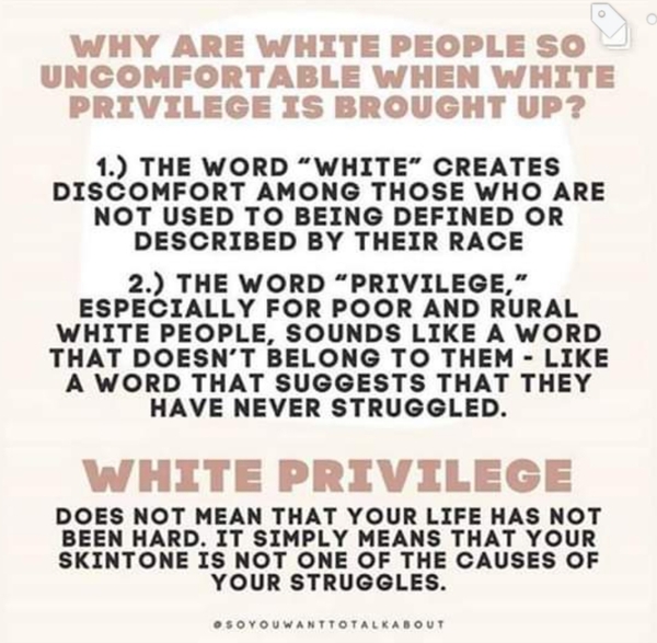 It isn't white privilege