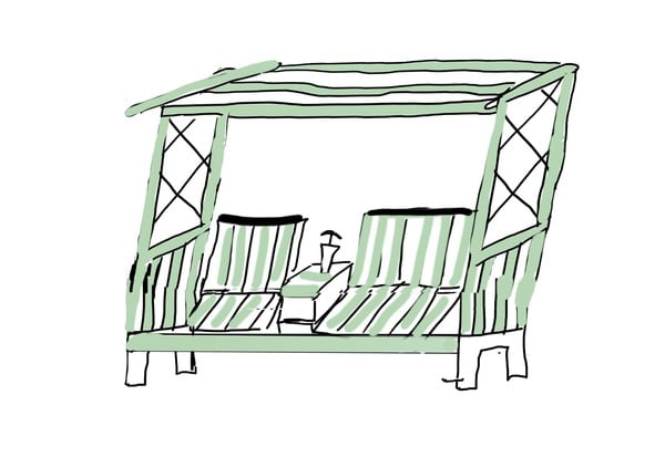 Help repairing garden seat.  Pic included