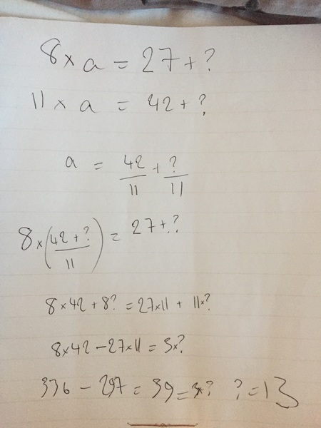 Can anyone please help with this maths problem?