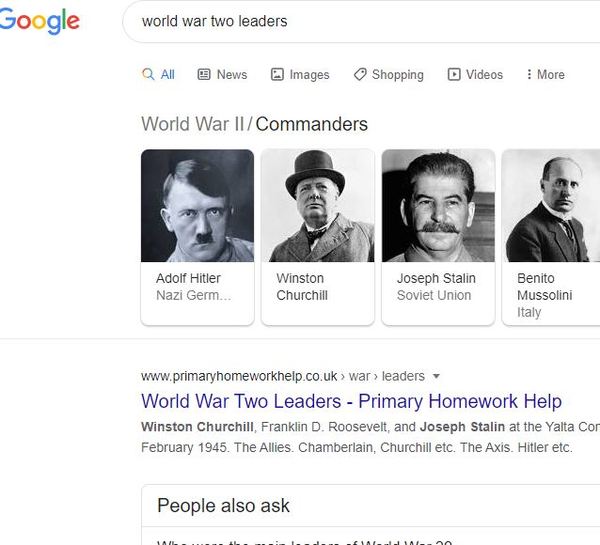 Churchill removed from Google