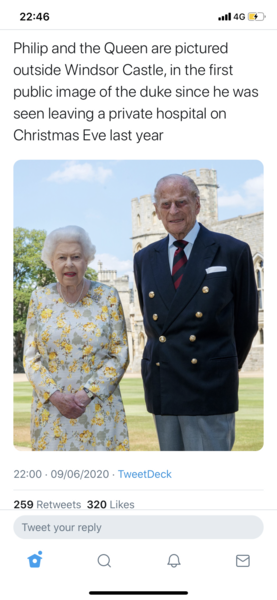 Prince Philips 99th birthday photo....why the awful photoshop?!