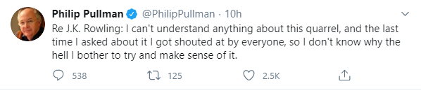 Excellent article in response to Philip Pullman's tweet asking what it's all about.