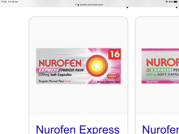 Superdrug person who menstruate