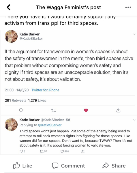 A query about third spaces