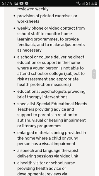 To think they may as well say "don't send children with additional needs back in September"