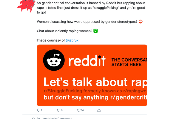 r/gendercritical banned from reddit.