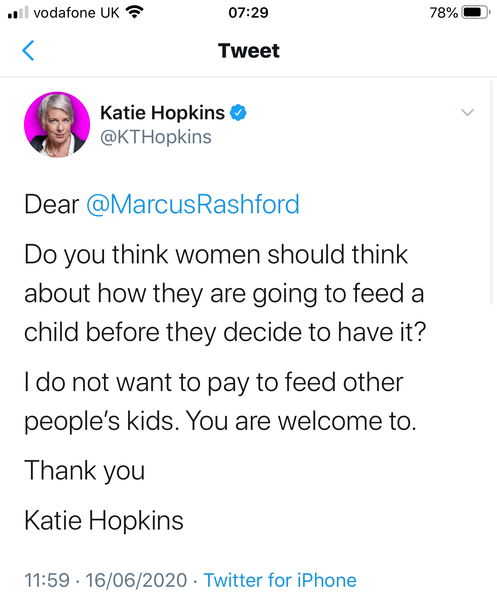 No more free school meal vouchers?