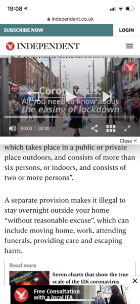 It’s apparently now illegal to be in someone else’s house/have a sleepover? Are there any exceptions listed?