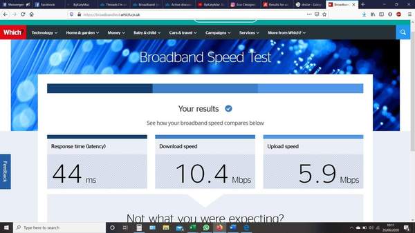 Broadband (not wifi) dropping out