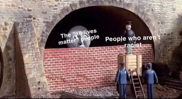 BLM only care about black lives when white people are threatening them?