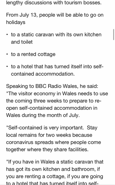 Welsh holiday cottages - July 13th
