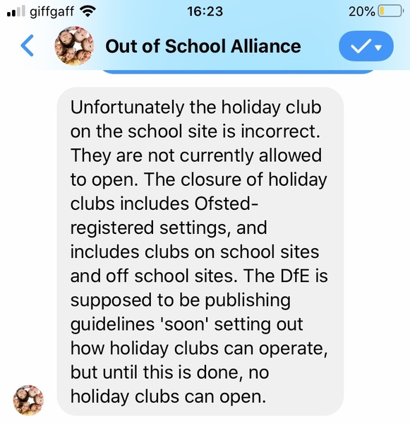 Holiday camps cancelled- what are key workers supposed to do?