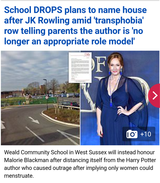 JK new post on her reasons for writing about gender