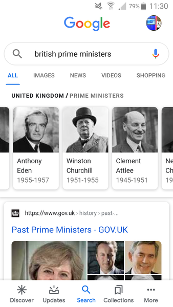 Churchill removed from Google