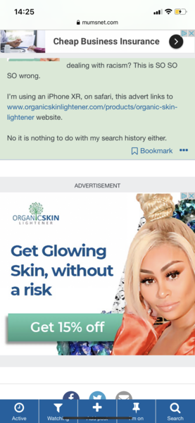Inappropriate adverts