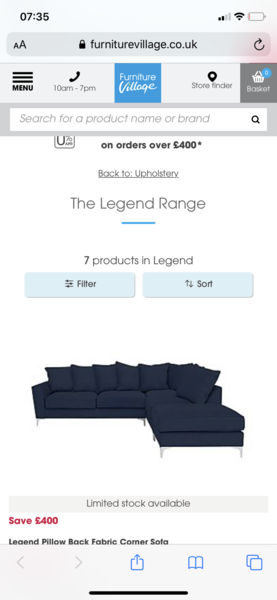 Navy sofa, yay or nay?