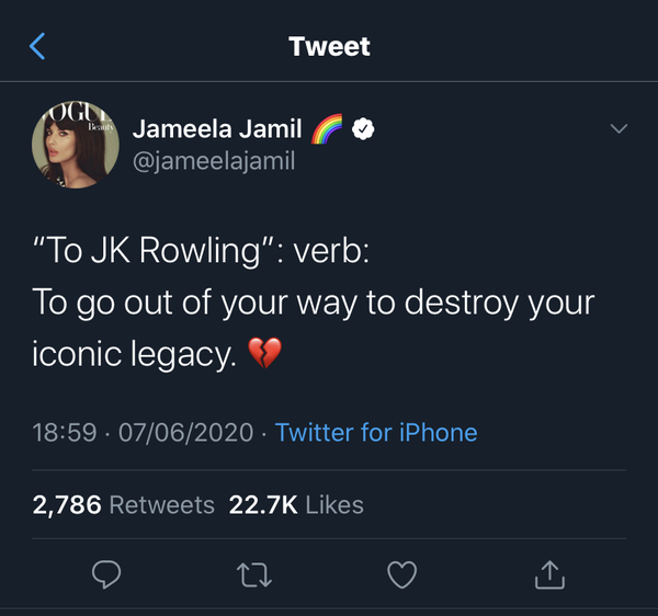 Just when you think you couldn’t love JK Rowling more...