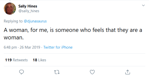 'What is a woman?'  Thread by Helen Joyce