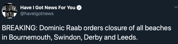 Westminstenders: How many Dead Cats Do You Get In A Thunderstorm?