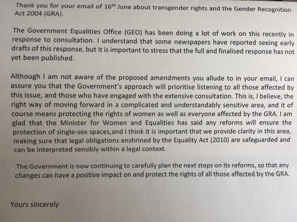 WRITE TO YOUR MP