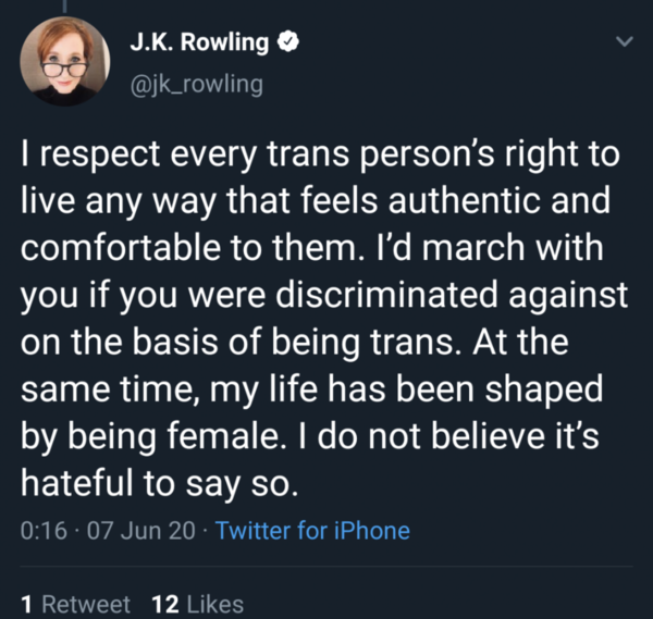 Just when you think you couldn’t love JK Rowling more...