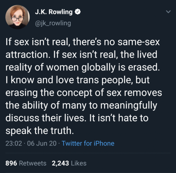 Just when you think you couldn’t love JK Rowling more...