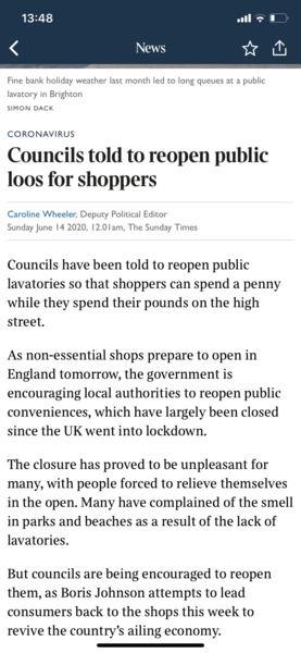 Open the public toilets!
