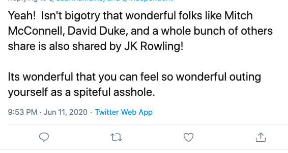 JK new post on her reasons for writing about gender