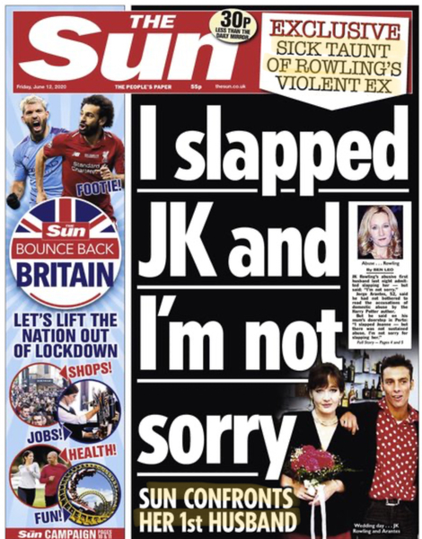 Sun headline and responses to it