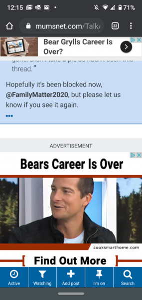 What the hell is this bear grylls click bait advert? 😂