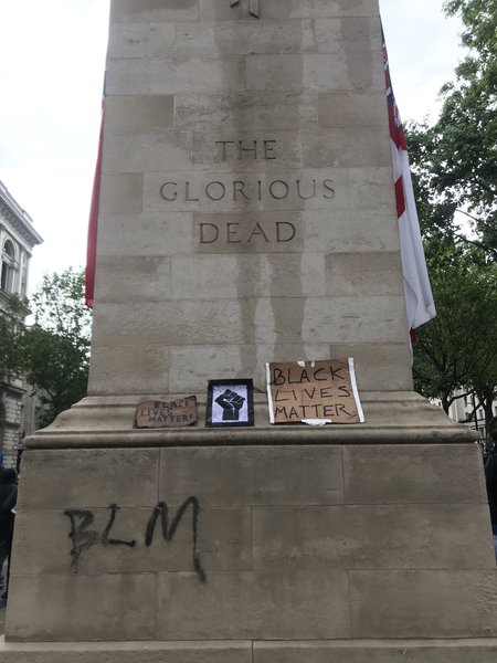 To be utterly disgusted by the protests today.