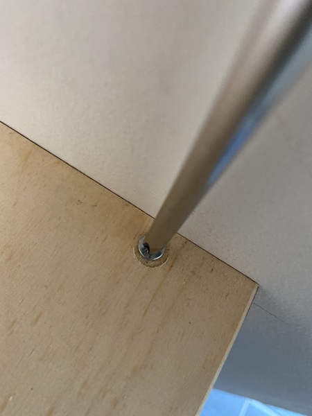 Potentially stupid question about DIY unscrewing a shelf