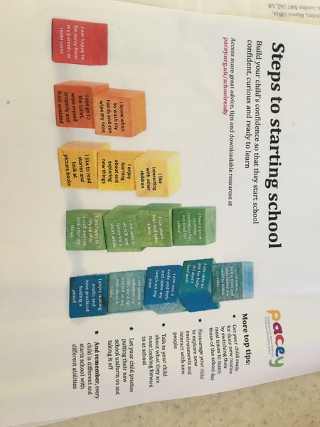 What can your child who is going to school in September do?