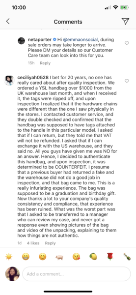 What is going on at Net a Porter?
