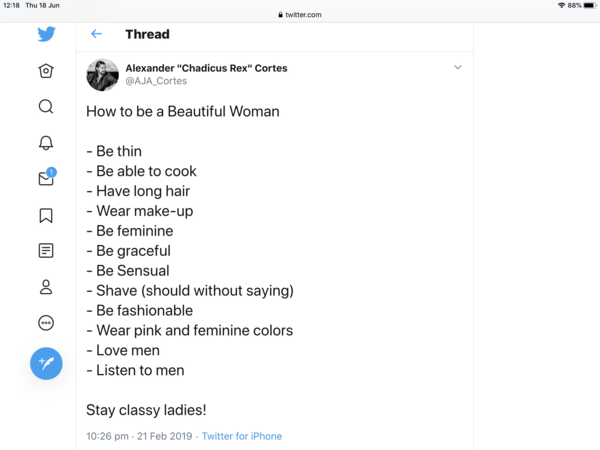 Roll up, roll up, all you uppity feminists, have I got the show for you!!