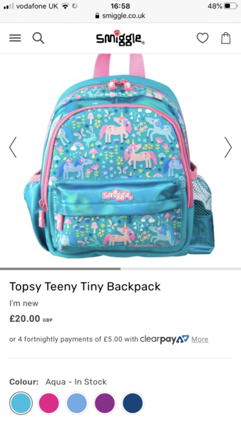 Recommendations please!: backpack for DD3 with bottle holder