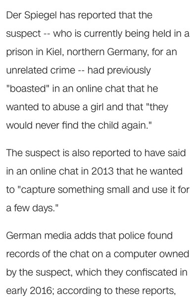 Madeleine McCann- new suspect thread 2