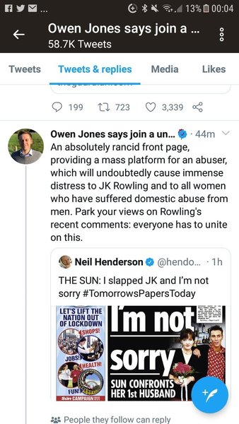 To say F**k the Sun publicising this disgusting abuser.