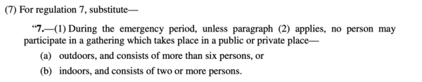 Law against having anyone in your house