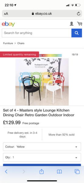 Love these chairs . . .