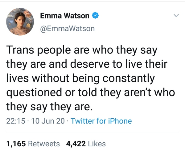 JK new post on her reasons for writing about gender