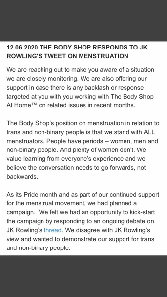 The Body Shop has fallen