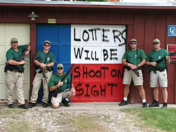 When the looting starts, the shooting starts.